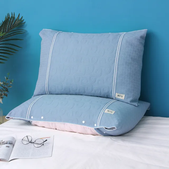 Buckle Fixed Single Household Cover Towel Light Blue Gong Xi Fa Cai - Shop at LoveMi