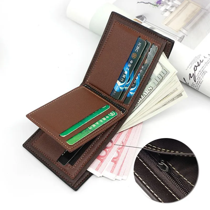 Men's Short Matte Leather Large Capacity Wallet – image 2