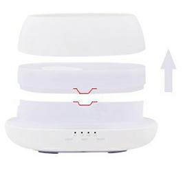HOMEFISH Aroma Diffuser 500ml Ultrasonic Air Humidifier Colorful Light Fragrance Diffuser Essential Oil Diffuser For Home — foto 3