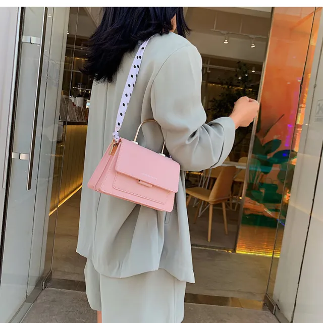 Popular Bags Handbags Small Trendy Fashion Messenger Bag Chain Shoulder Texture Handbag Pink - Shop at LoveMi