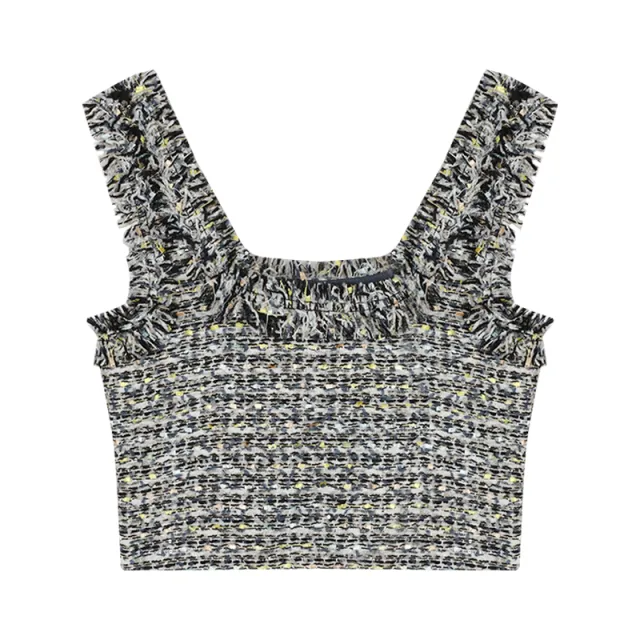 Women's Short Tassel Tight Sling Vest Blue - Shop at LoveMi