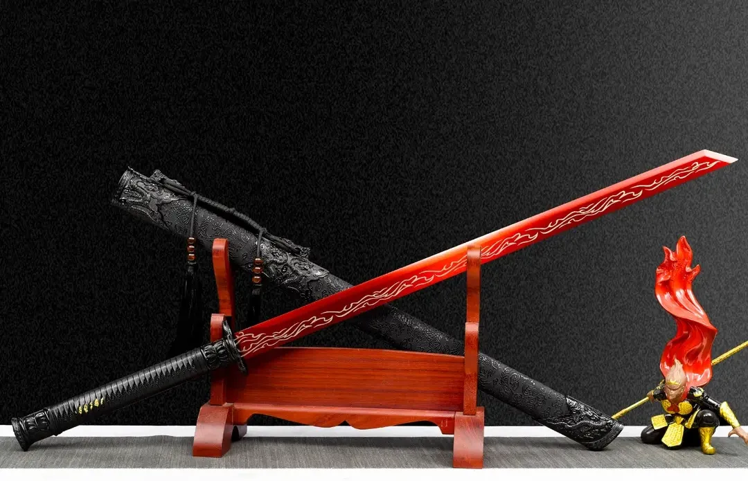 Blazing Flame Integral Tang Dynasty Horizontal Sword