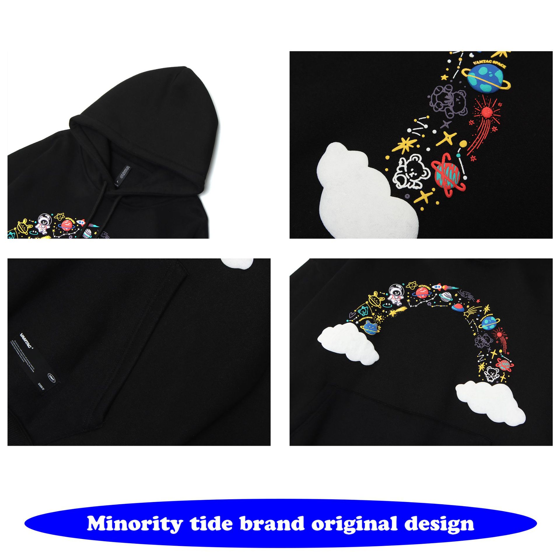 Unisex Loose Couple Style Plus Fleece Hooded Sweater