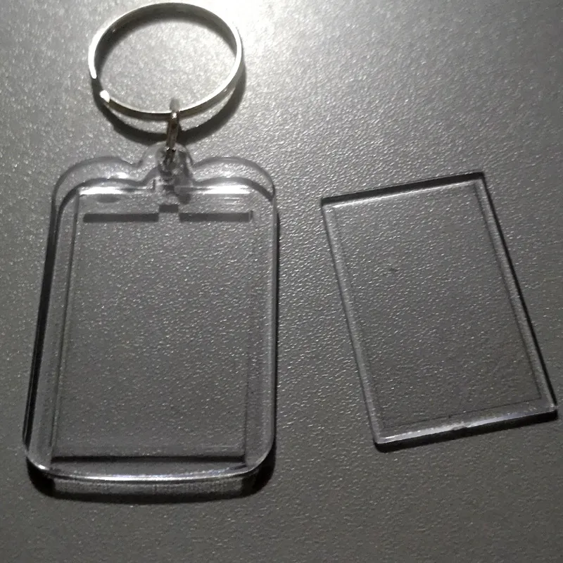 Transparent Photo Frame Acrylic Keychain Custom New Acrylic Keychain Pendant - Transparent