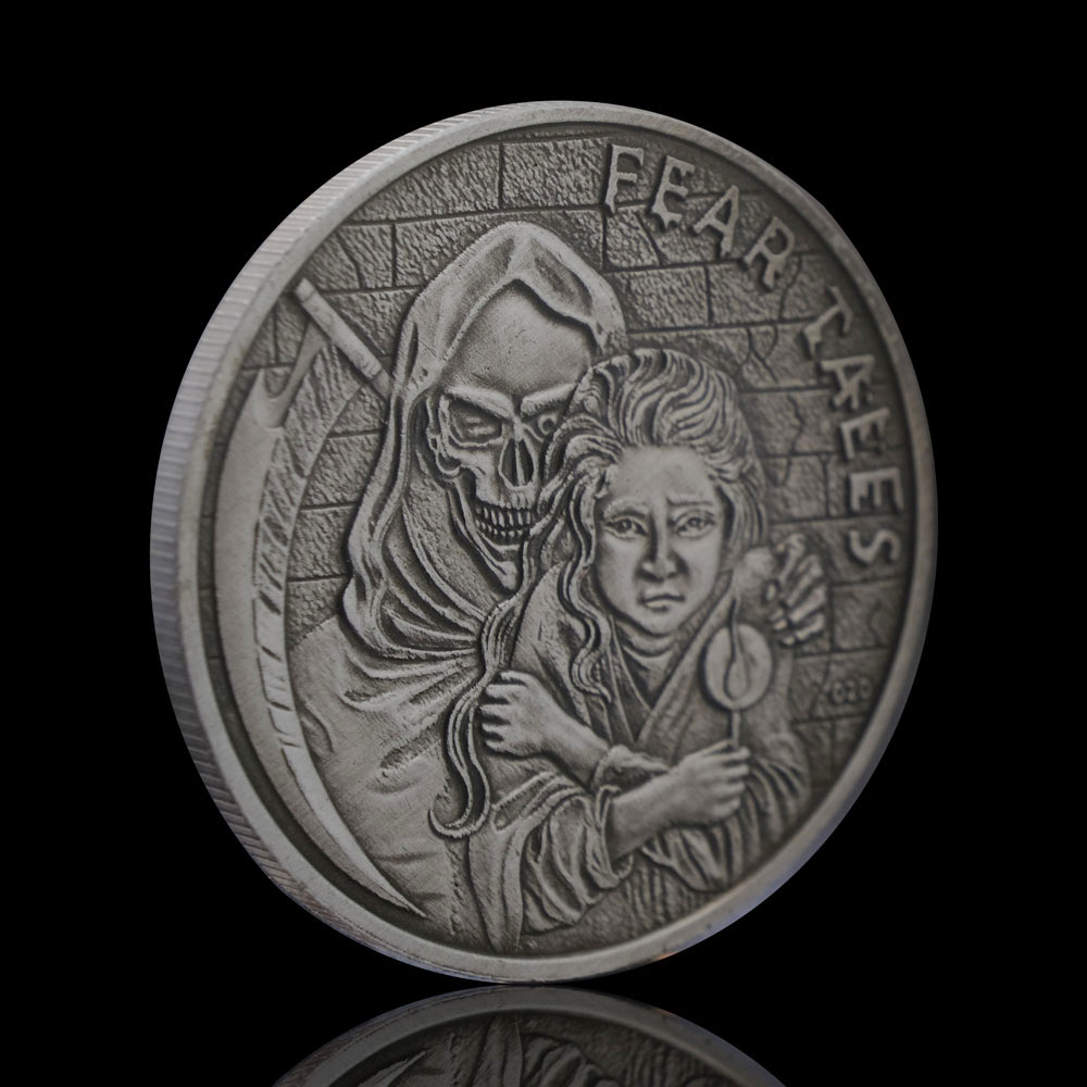 Title 7, Skull Match Girl Halloween Commemorative Coin