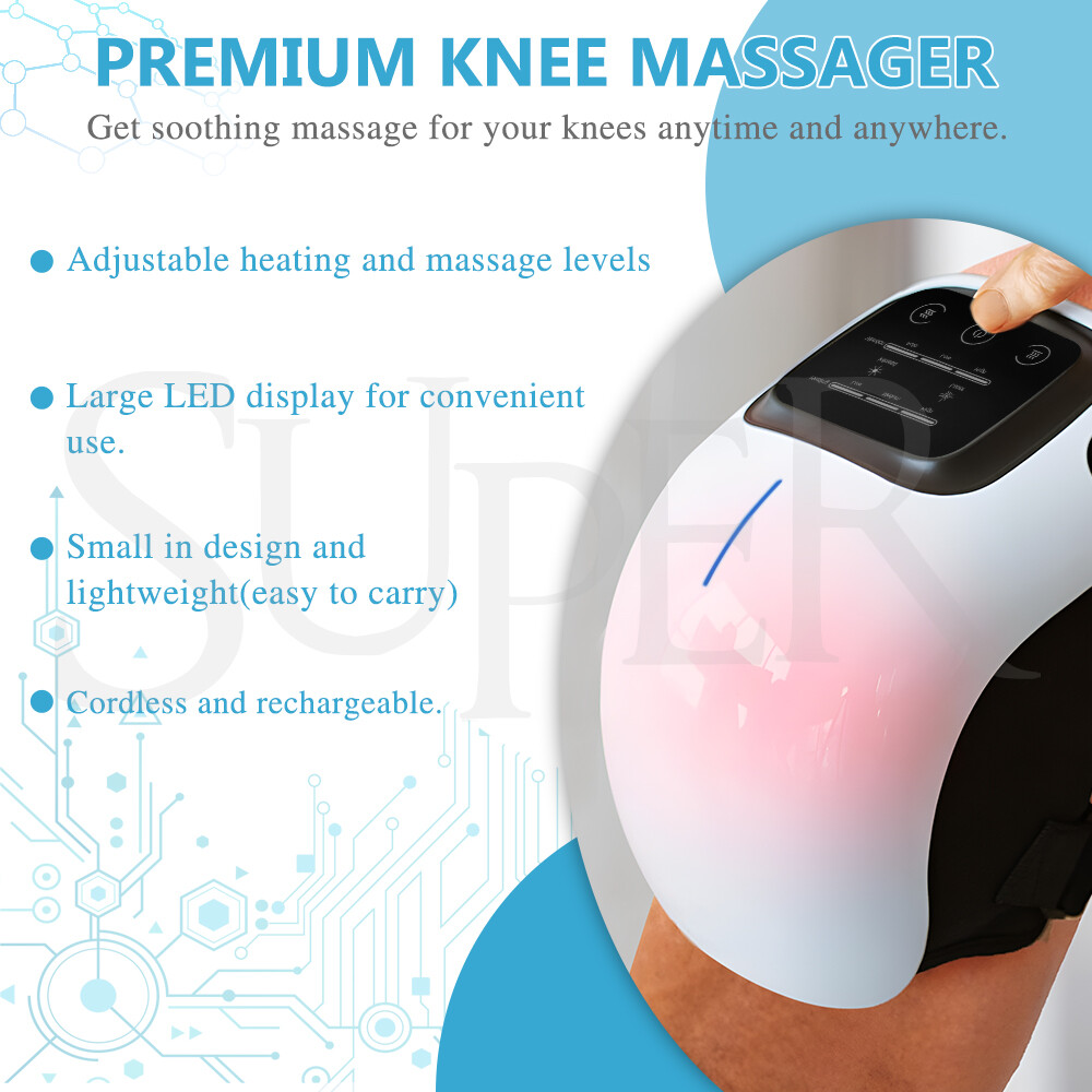 Electric Knee Massager Smart Infrared Heating Therapy Machine Relief Elbow Pain
