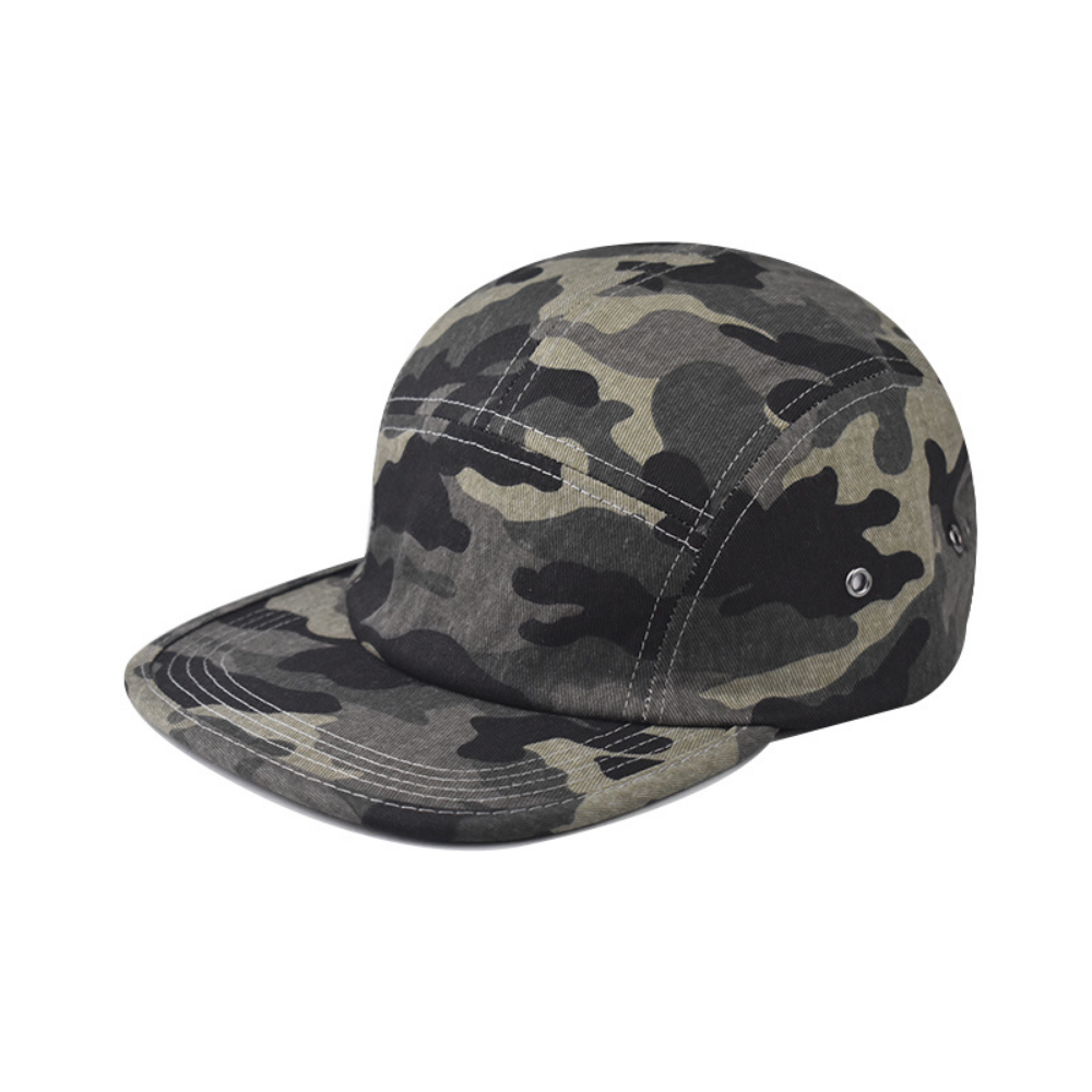 Vintage Multi-color Five-piece Flat-brimmed Hat With Beautiful Design, Suitable For Outdoor Workwear Style, Both Men And Women, For Outdoor Climbing U