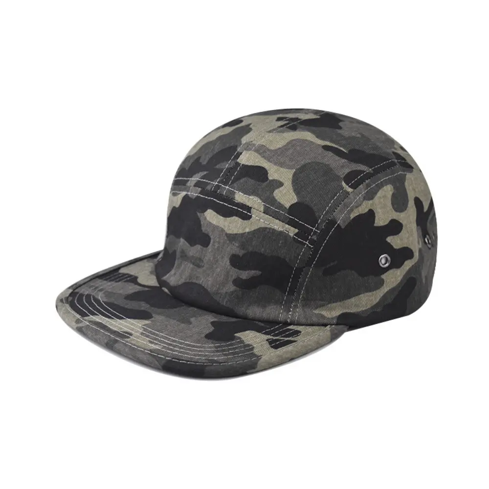 Vintage Multi-color Five-piece Flat-brimmed Hat