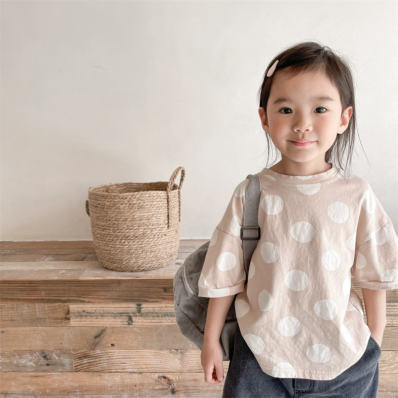 Title 14, T-shirt enfant manches courtes en coton et chan...