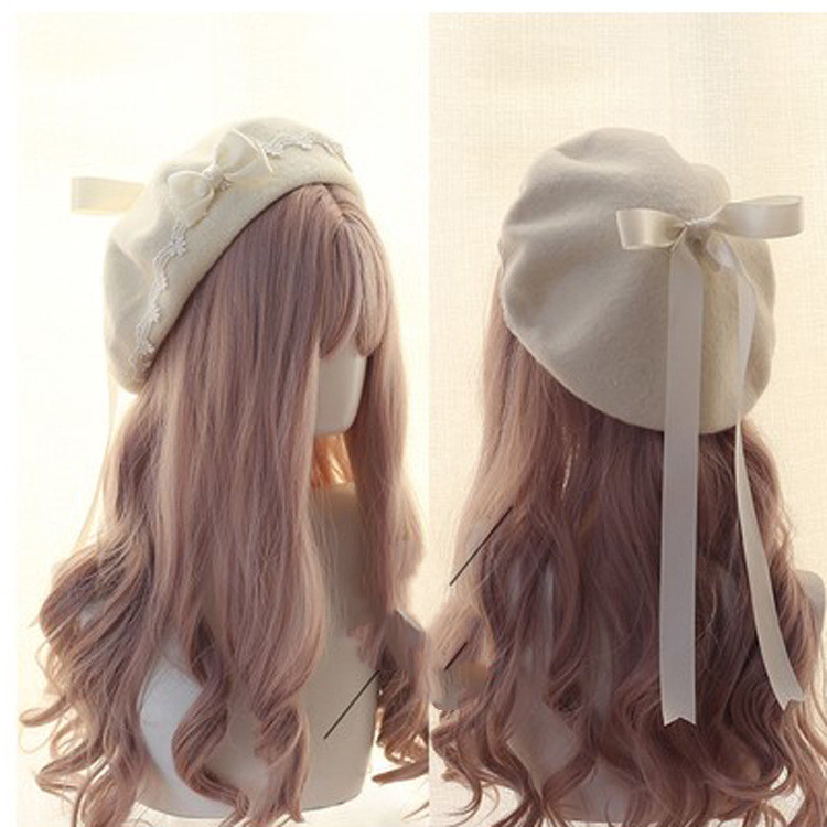 Offwhite bow with white cap