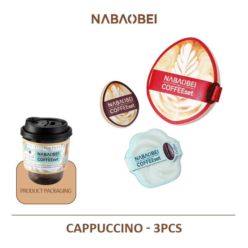 Caramel Macchiato Series Ultra-Soft Creamy Touch Sponge Combo  3Pcs Per Pack — foto 8