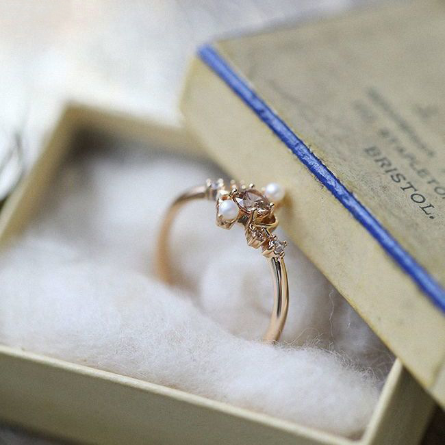Designed Natural Pearl Adjustable Ring