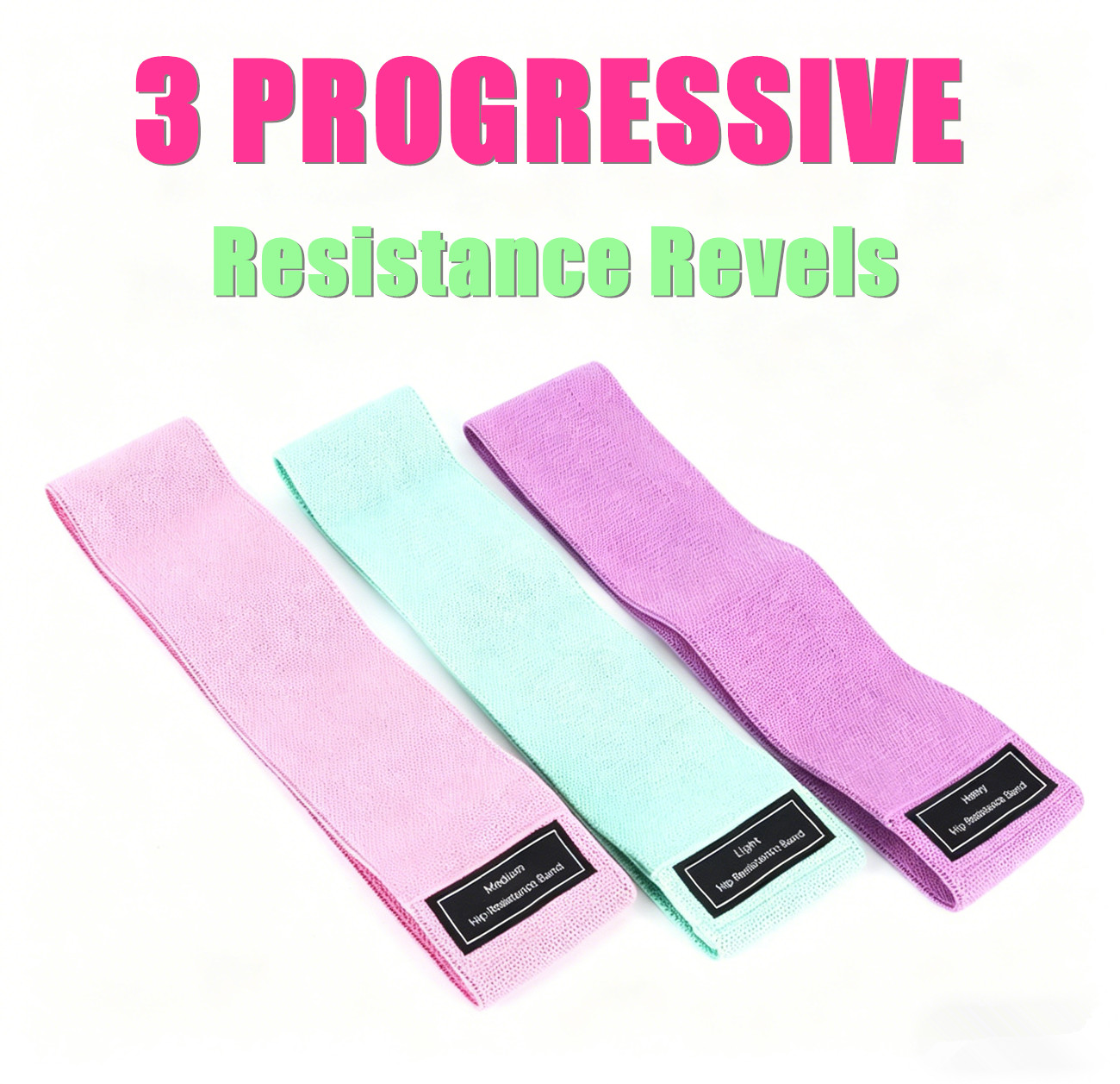 Loop Resistance Bands Set 3 Pack - CrossFit, Fitness & Yoga Gym Essentials — image 7