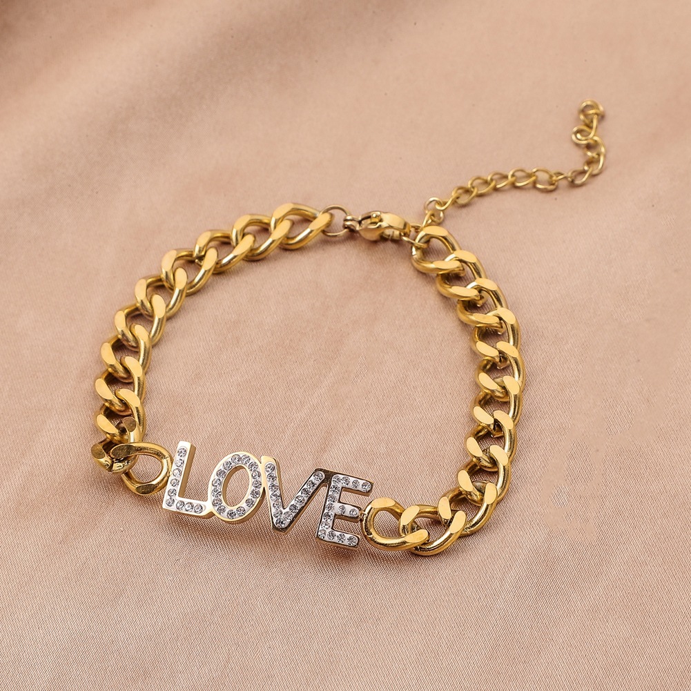 Love Letter Thick Bracelet Fashion Couple