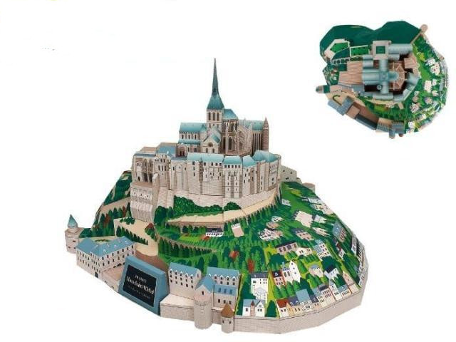 Title 5, Baue das Kloster Saint Michel als 3D-Papiermode...