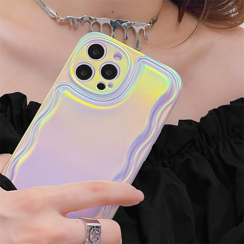 Premium Back Cover Type Aurora Laser Mobile Phone Soft Shell - Image 6
