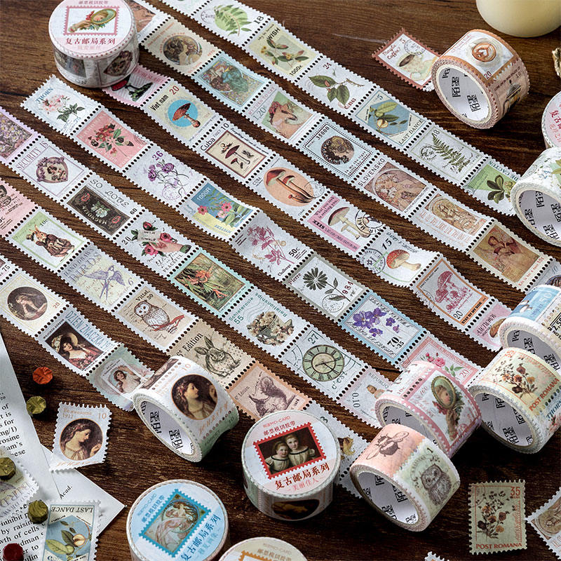 Retro Post Office Series Die-cut Tape Art Stickers