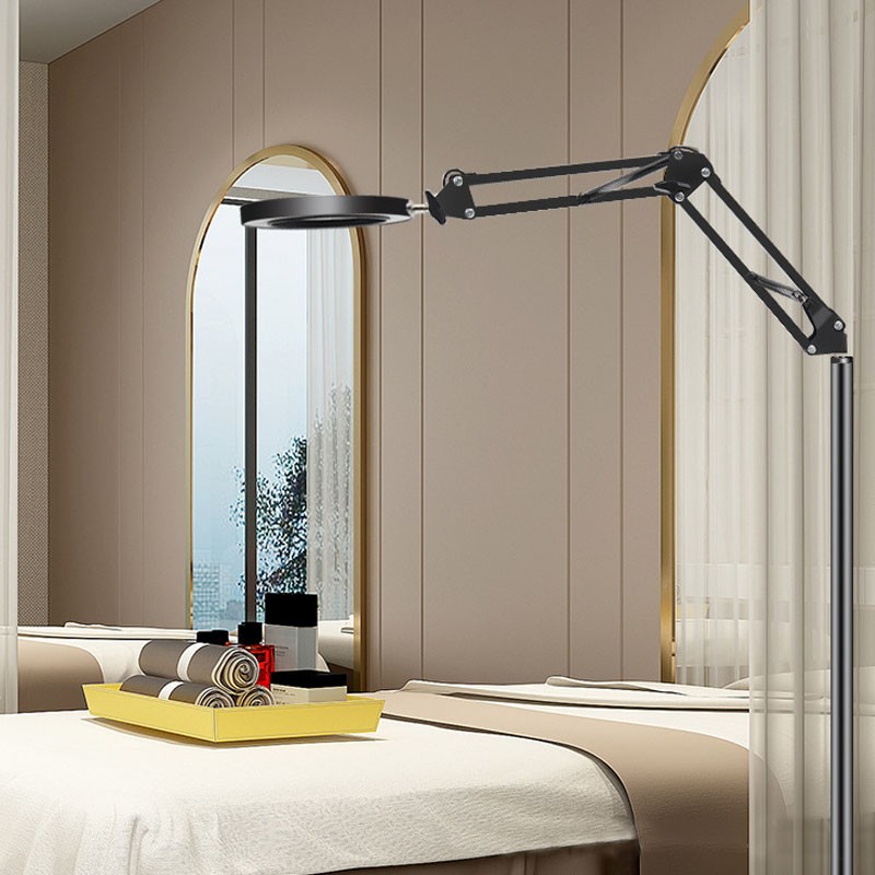 LED Magnifying Glass Lamp With Light & Stand Clip-on Desk Magnifier 3 Colour — image 3