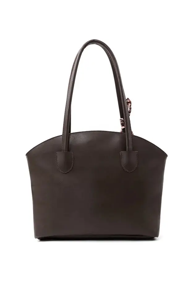 Faux Leather Zippered Shoulder Bag Single Compartment