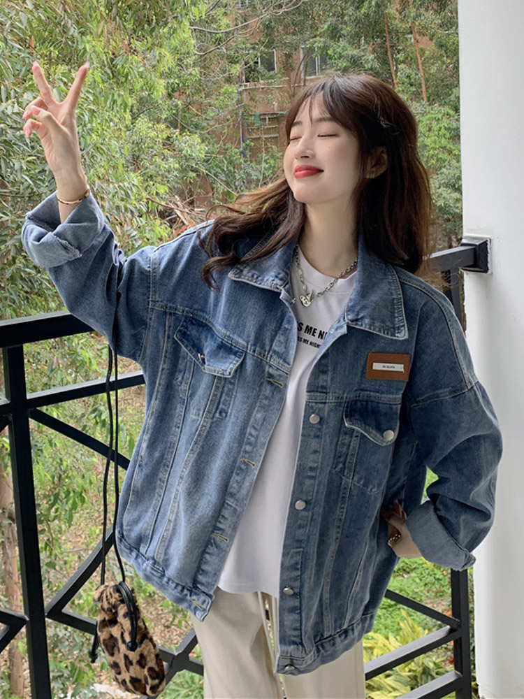 Women's American Style Retro Salt Loose Denim Jacket