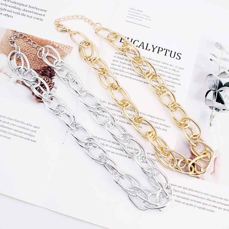 European And American Street Hip-hop Style Simple Thick Chain Necklace