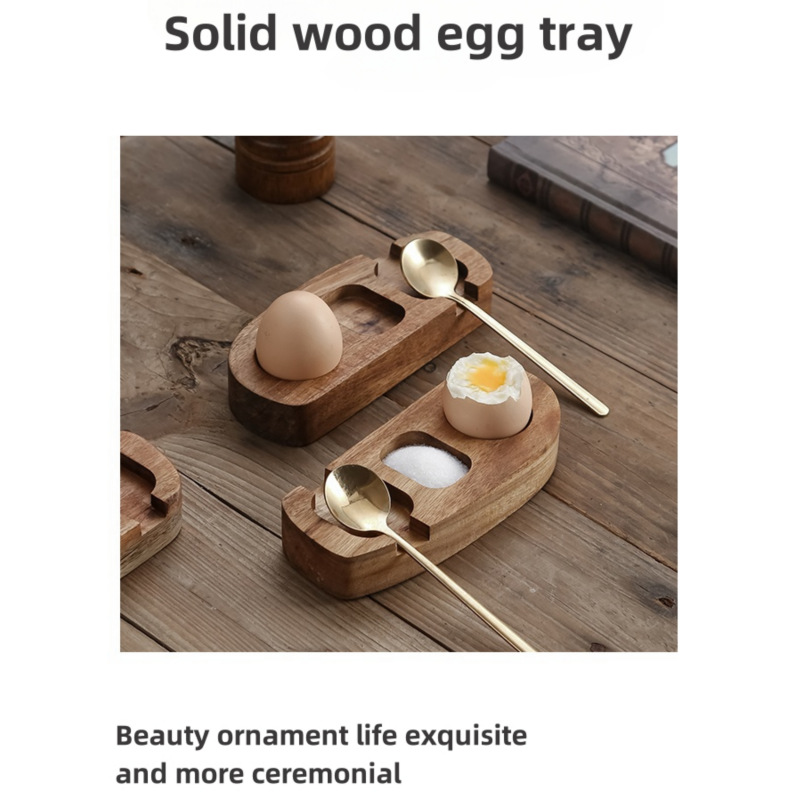 Complete egg cup craft set with wooden tray, punch & holder