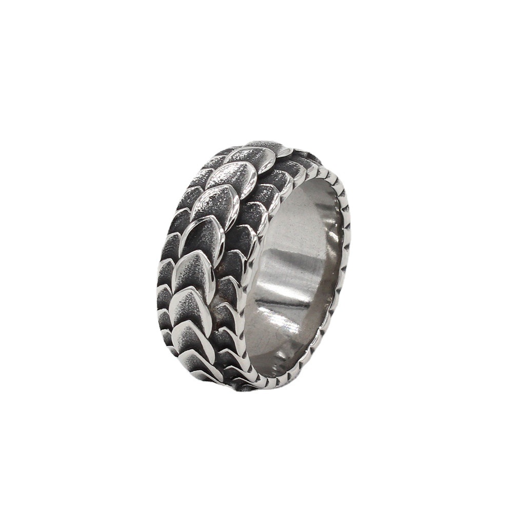 Title 3, Anillo de acero titanio para hombre con diseño ...