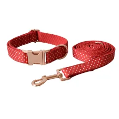 Red Dot Dog Leash Supply Pet Supplies Collar - Dog Collar Set A - View 1
