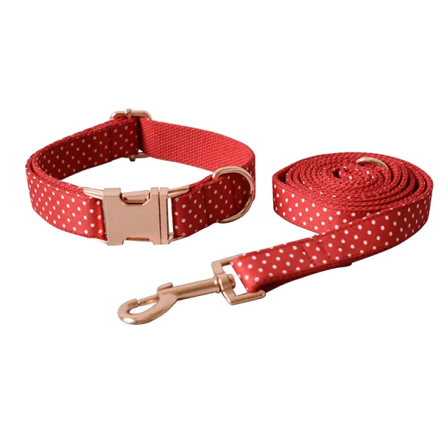Red Dot Dog Leash Supply Pet Supplies Collar Dog Collar Set A - Shop at LoveMi
