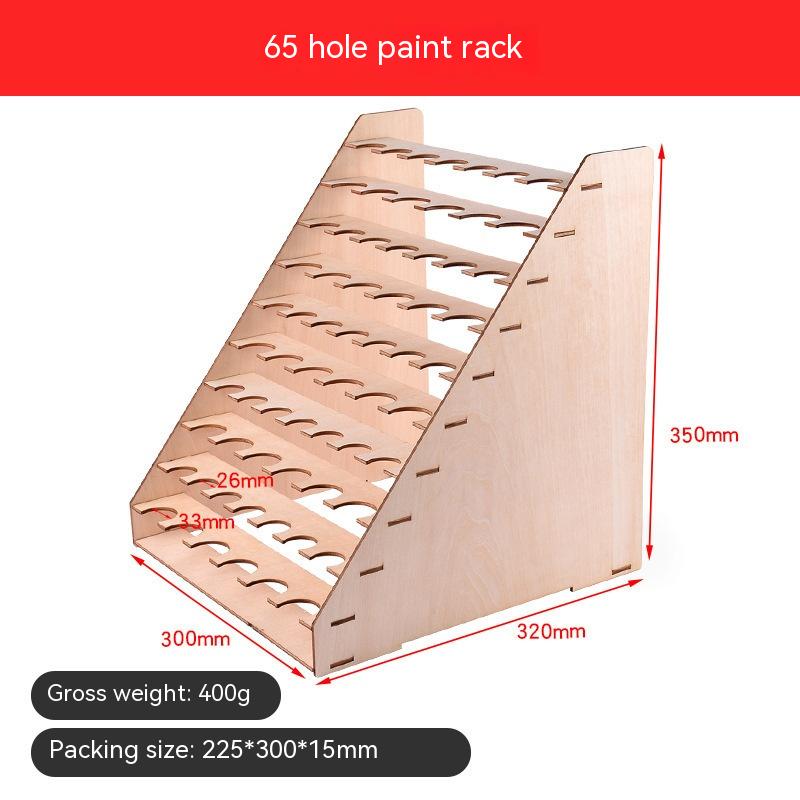 65 Hole Paint Rack