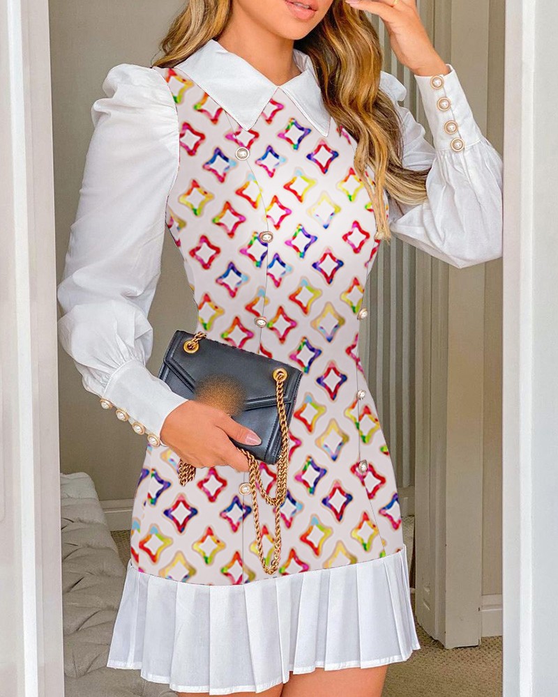 Slim Slimming Stitching Fake Two-piece Dress Women's New Style - Image 4