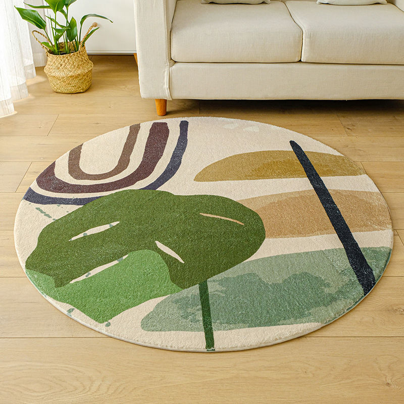 Round Carpet Girl Dirty-resistant Hanging Chair Cushion Absorbent