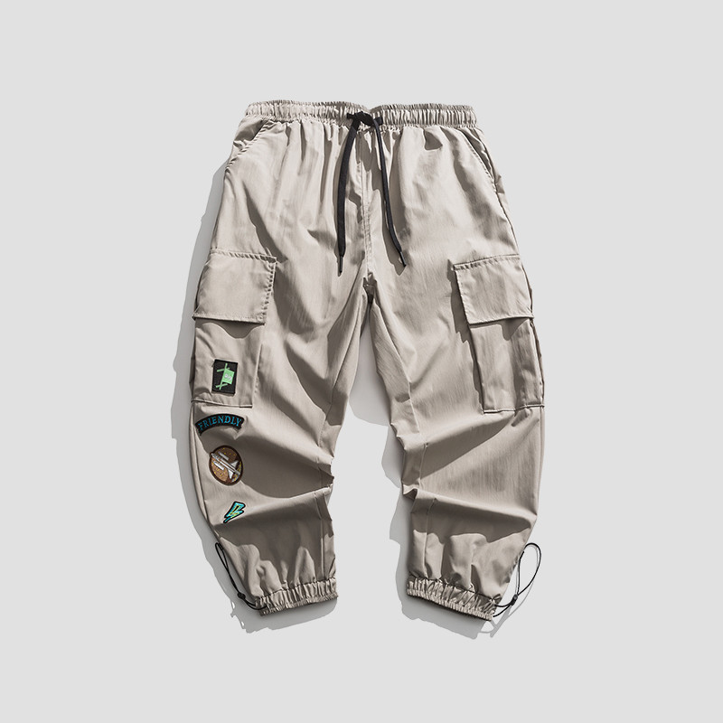 Labeled Leggings Men's Work Trousers Casual Pants