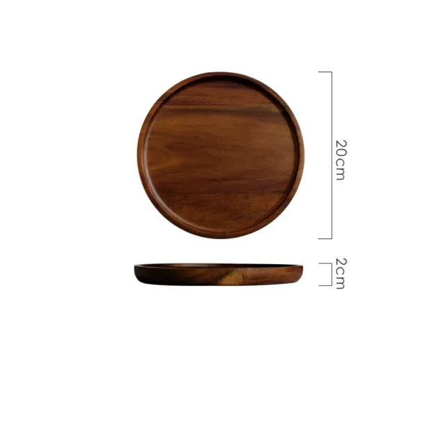 Wooden Circular Japanese Storage Cake Tray 8Inches - Shop at LoveMi