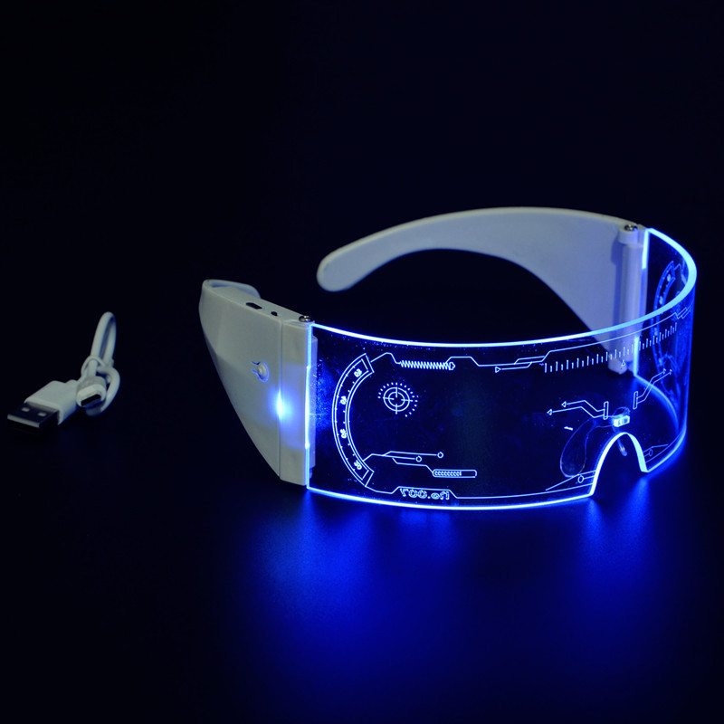 Title 7, Rechargeable LED Colorful Luminous Glasses