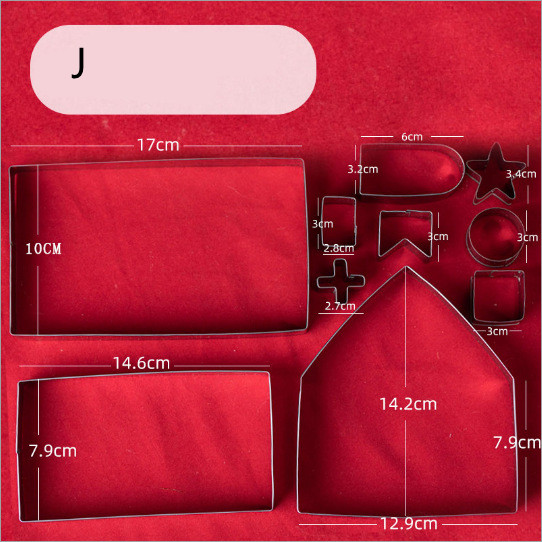 Title 3, Christmas Biscuit Mold Baking Household Cartoon...