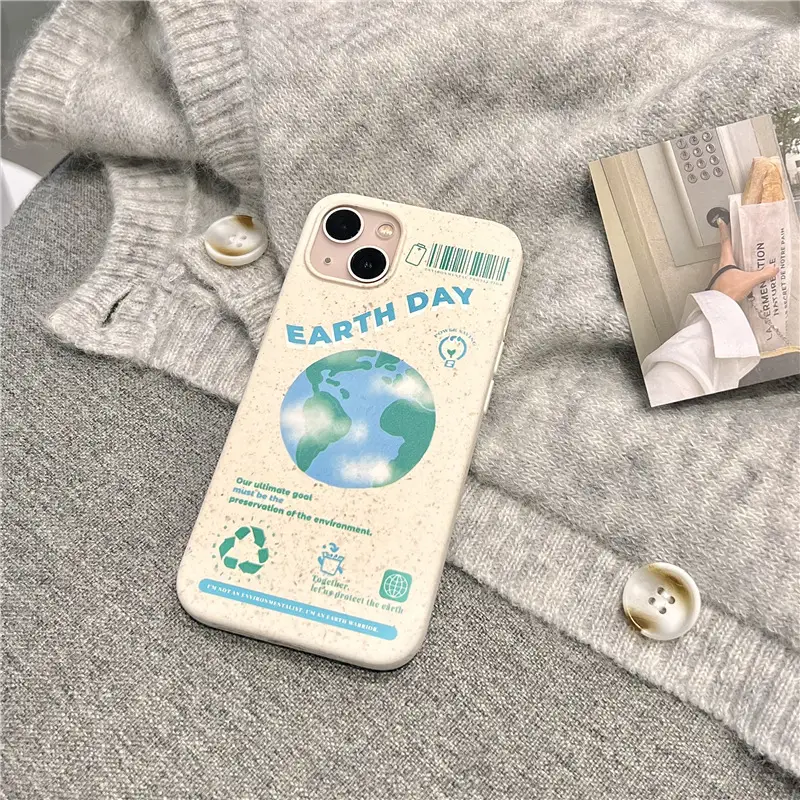 Protect The Earth Mobile Phone Case Personality Illustration Silicone Men And Women