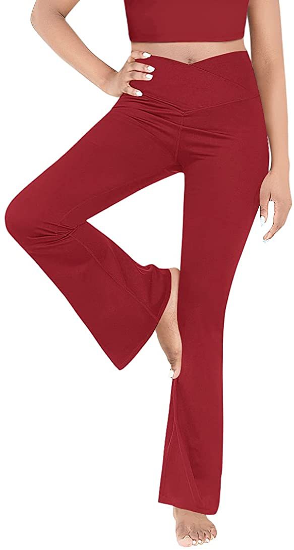 High Waist Slim Fit Solid Casual Trousers Wine - Shop at LoveMi