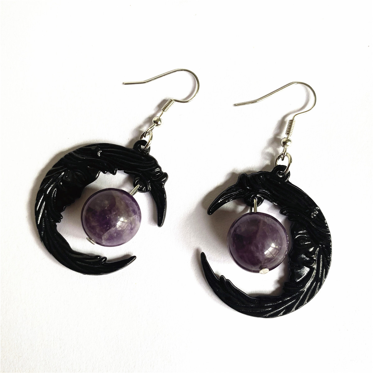 Boucles Croissant Améthyste — vue 5