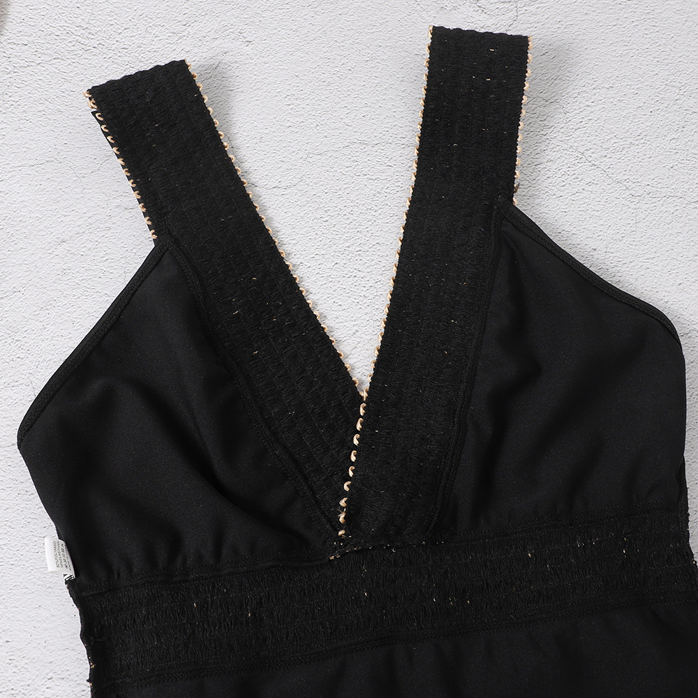 Black Slim One-piece Swimsuit - Image 2
