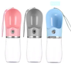 Plastic Pet Water Cup Portable For Outdoor Travel - Blue - View 1