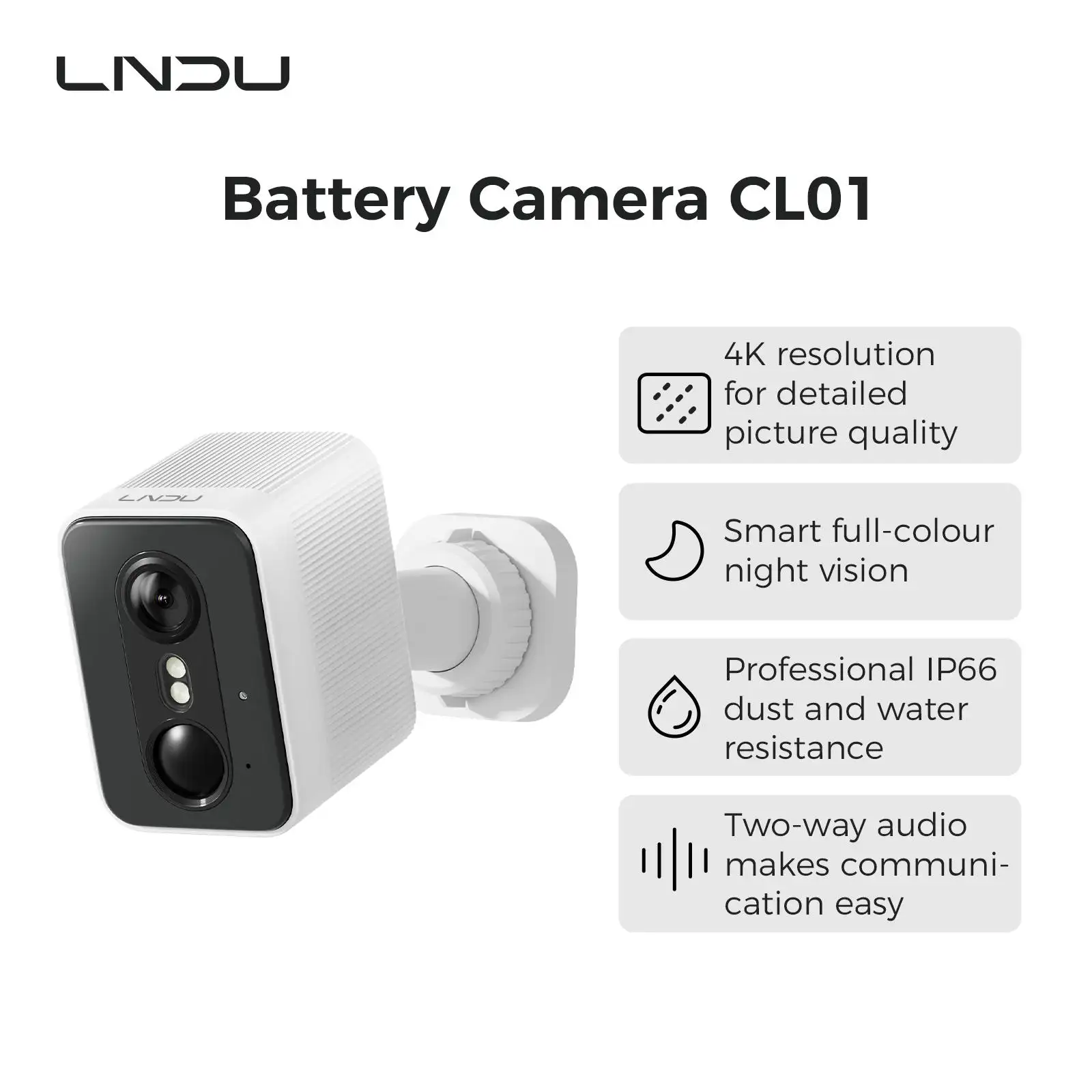 LNDU CL01 4K Wireless Security Camera 143