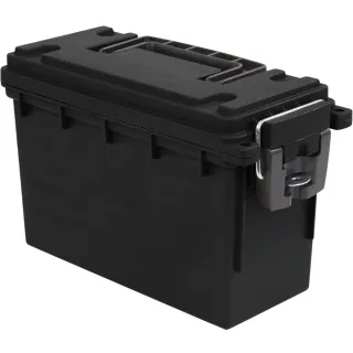 Stackable Lockable Ammo Storage Box Black Water And Dust Resistant Dry Box For Hunting Gear And Bullets
