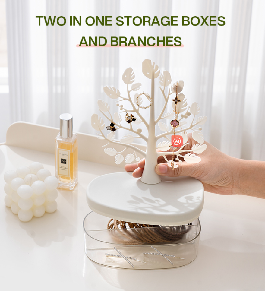 creative-tree-jewelry-storage-box-desktop-cosmetics-display-box-dustproof-plastic-storage-container-multi-functional-storage-organizer-desktop-decor