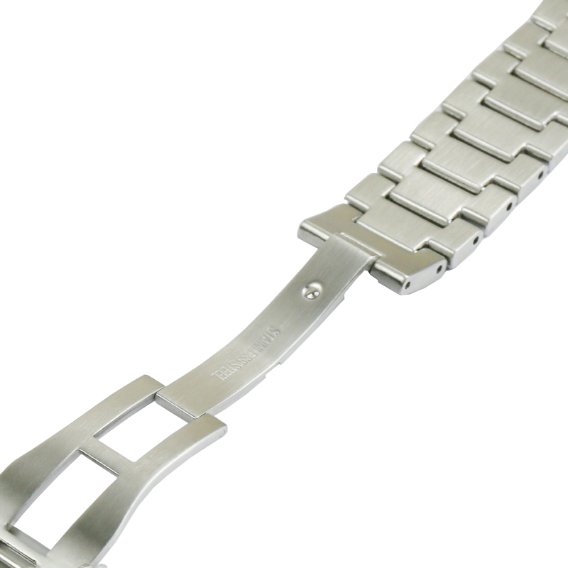Small Square Stainless Steel Metal Case Strap