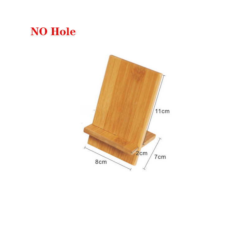 Desktop Bamboo Phone Holder Charging - Image 2