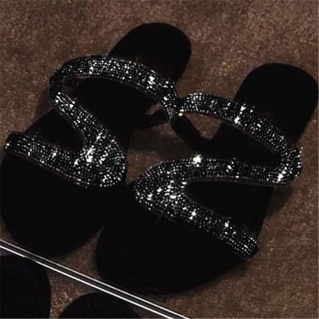 Fashion Casual Flat Sandals For Ladies Black - Shop at LoveMi