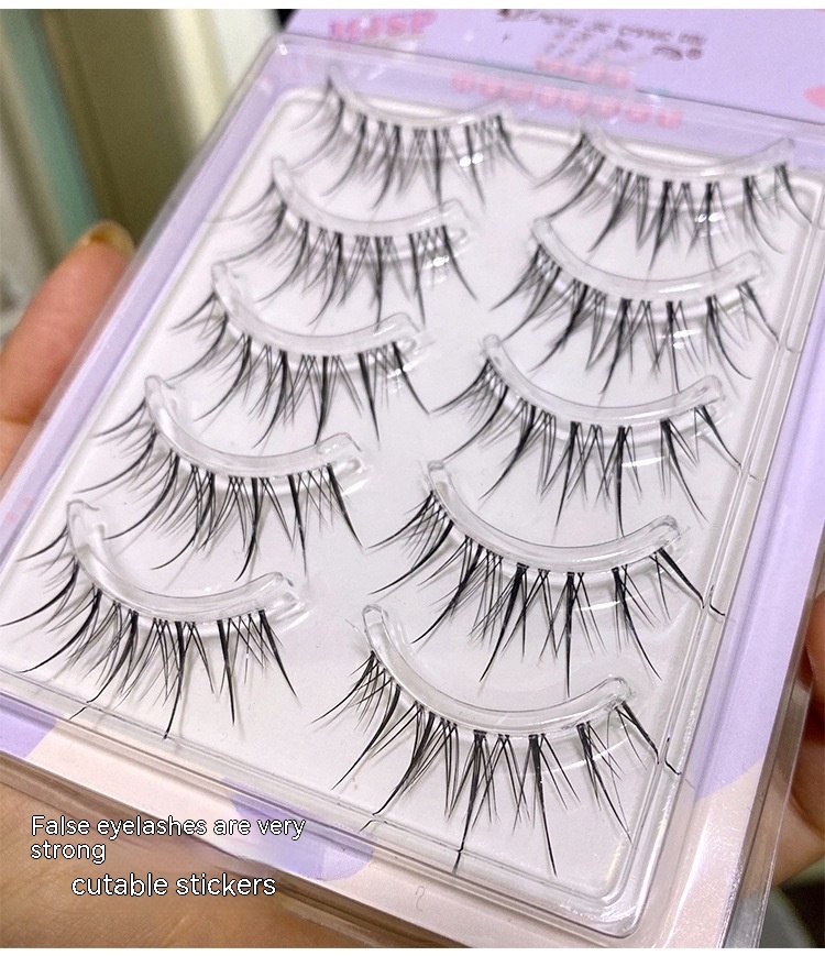 Title 5, M08 False Eyelashes Natural One Piece Whole Lit...