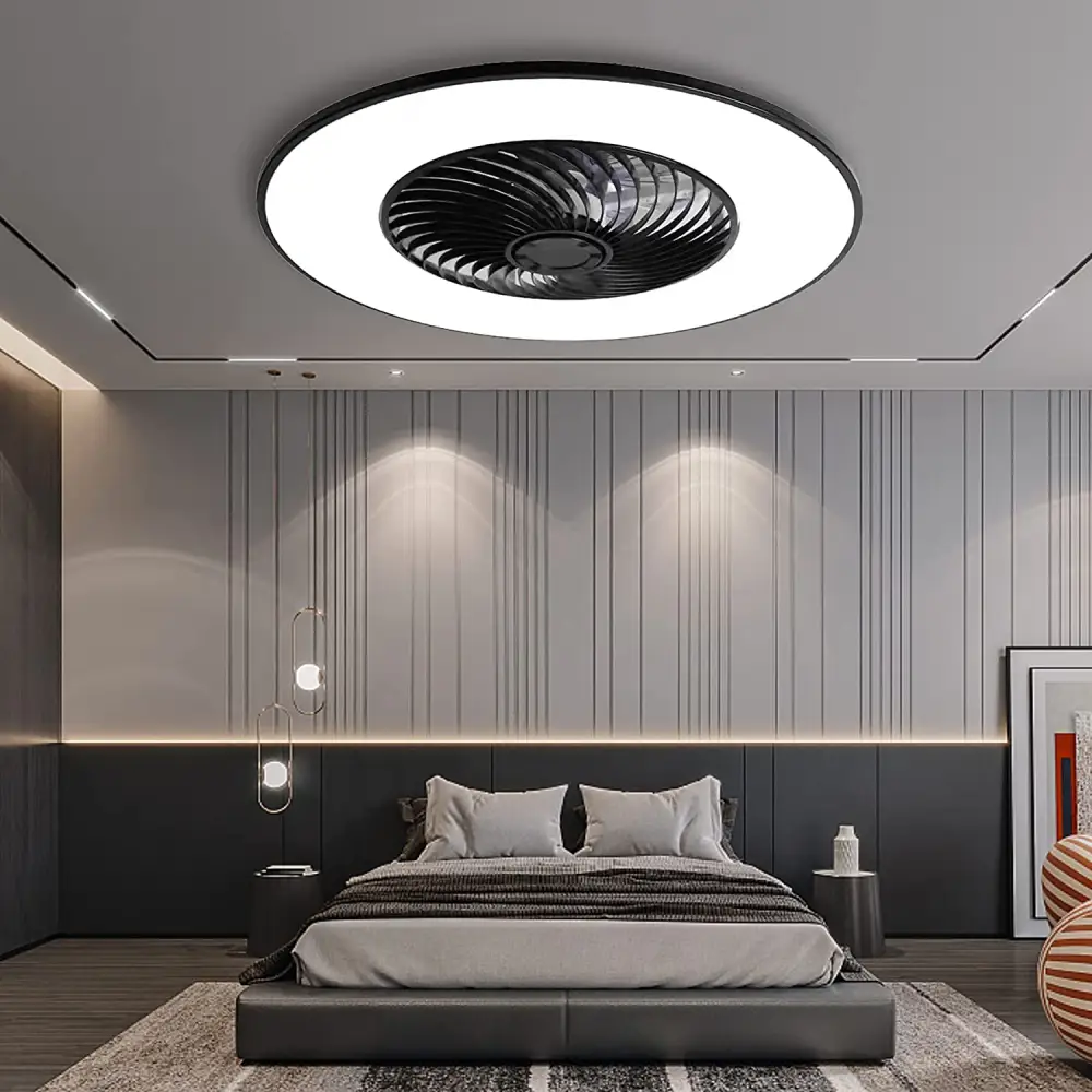 Simple Invisible Fan Light Smart Bedroom Ceiling