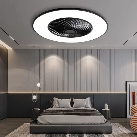 Simple Invisible Fan Light Smart Bedroom Ceiling